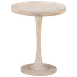 ZNTS Side Table Ø60x75 cm Solid Mango Wood 320598