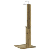 Outdoor Shower 206 cm Impregnated Pine Wood and Stainless Steel 886335