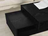 Coffee Table Black Oak 105 x 50 x 32.5 cm Engineered Wood 8000205