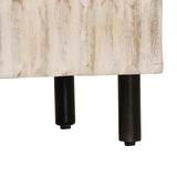 Sideboard White Wash Finish 60 x 33 x 75 cm Solid Mango Wood 4017866