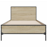 Bed Frame without Mattress Sonoma Oak 90x190 cm Single 845563