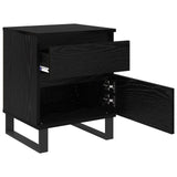 Bedside Cabinet 2 pcs Black Oak 40 x 35 x 50 cm Engineered Wood 882668