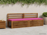 2-Piece Bench Cushions SOEST 2 pcs 100% Polyester Pink 949071