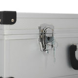 Tool Suitcase 46x33x16 cm Silver Aluminium 91846