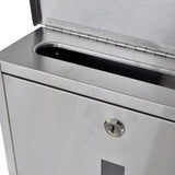 ZNTS Double Mailbox on Stand Stainless Steel 271746