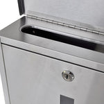 Double Mailbox on Stand Stainless Steel 271746