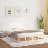 Bed Frame without Mattress 160x200 cm Solid Wood 820806