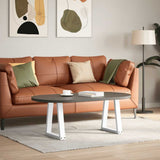 Coffee Table Legs V-Shape 2 pcs White 28x cm Steel 4012541