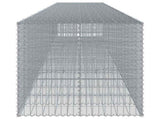 Gabion Basket with Cover 850x100x100 cm Galvanised Iron 3295205