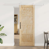 Sliding Door ORKDAL Brown 73.5 x 198.5 cm Solid Pine Wood 3333746