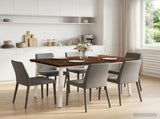 120 x 70 x 75 cm Solid Acacia Wood Dark Brown and White 937594