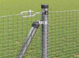 Welded Wire Fence with Concrete Base 50 x 1.2 m 3352357