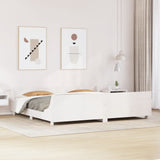 Bed Frame without Mattress White 180x200 cm Super King Solid Wood Pine 3302274