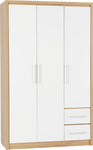 ZNTS Seville 3 Door 2 Drawer Wardrobe 100-101-069