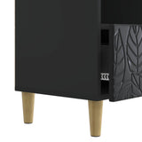 TV Cabinet 102 x 34.5 x 50 cm Black Engineered Wood 895136