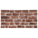 ZNTS 3D Wall Panels with Dark Brown Brick Design 10 pcs EPS 149578