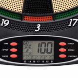 Electric Dartboard with Darts Black Polypropylene 93581
