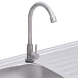 Camping Sink Single Basin with Tap Stainless Steel 151214