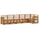 Sectional Sofa Set 5 pcs Natural Solid Acacia Wood 3384415