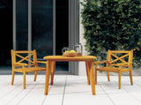 Garden Dining Set Natural wood Solid Acacia wood with an oil finish 3057999