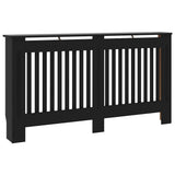 Radiator Cover Black 152x19x81.5 cm Engineered Wood 288177