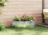Planter Silver 90 x 45 x 35 cm Galvanised Steel 883694