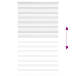ZNTS Zebra Blind White 125x200 cm Fabric Width 120.9 cm Polyester 4014786