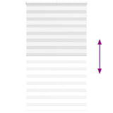 ZNTS Zebra Blind White 125x200 cm Fabric Width 120.9 cm Polyester 4014786