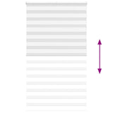 Zebra Blind White 125x200 cm Fabric Width 120.9 cm Polyester 4014786