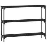 Console Table Black 100x22.5x75 cm Engineered Wood 834025
