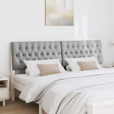 Upholstered Headboard Light Grey 180 cm Solid Pine Wood 879328