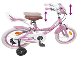 Kids Bike 12 Inches for 2-4 Years Old Light Pink 42009447