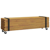TV Stand Brown 110 x 30 x 30 cm Solid Teak Wood 4009312