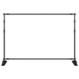 Backdrop Stand Black 305x243 cm Steel 190268