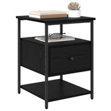 Bedside Cabinet 2 pcs Black Oak 40 x 42 x 56 cm Engineered Wood 881879