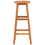 Bar Stool Set of 4 Acacia Wood Color Solid Acacia wood Standard 310285