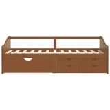 Day Bed Honey Brown Solid Pine wood 322171