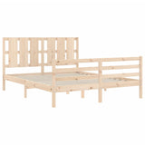 Bed Frame without Mattress King Size Solid Wood 3194121