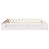 Bed Frame with Drawers without Mattress White 180x200 cm Super King 3301955