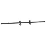 Sliding Door NARVIK Natural and Black 100 x 210 cm 3445238