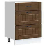 Kitchen Base Cabinet Lucca Brown Oak Engineered Wood 854276