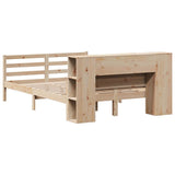 Bookcase Bed without Mattress 140x200 cm Solid Wood Pine 3322203