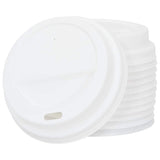 Paper Coffee Cup Lids 80 mm 8oz 1000 pcs White Plastic 4102803
