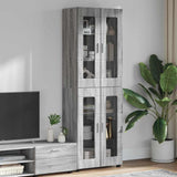Highboard FLORIN Grey Sonoma 60 x 35 x 182 cm Engineered Wood 3397910