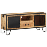 TV Cabinet 110x31x46 cm Rough Mango Wood 328284