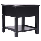 Side Table Black 40x40x40 cm Paulownia Wood 284071