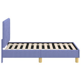 Toddler Bed Frame with Headboard Jeans Blue 70 x 140 cm Fabric 42010983