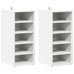 Shoe Cabinets 2 pcs White 31.5x35x70 cm Engineered Wood 808982