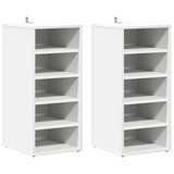 Shoe Cabinets 2 pcs White 31.5x35x70 cm Engineered Wood 808982
