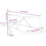 Saddle Rack Wall Mounted Black Iron 172427